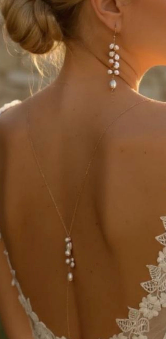 Adeline Baroque Cluster Pearl Backlace