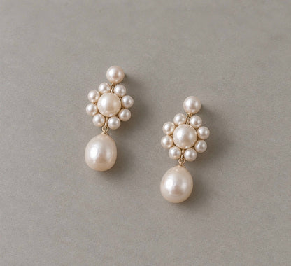 Calla Pearl Drop Earrings