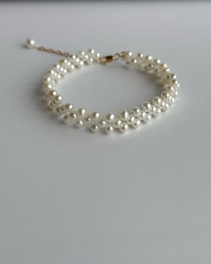 Lucia Pearl Cluster Bracelet