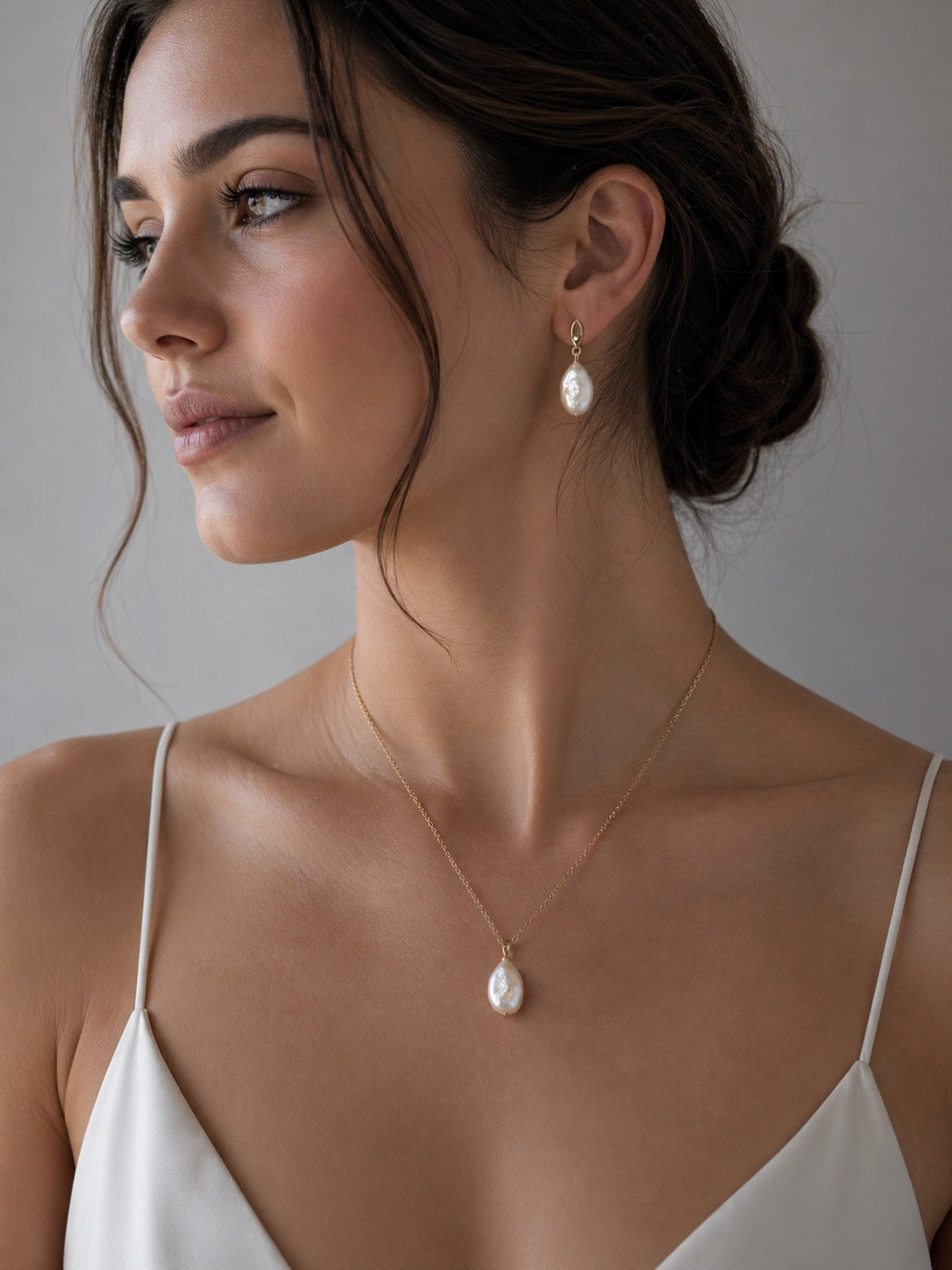 Imogen Baroque Pearl Gold Set