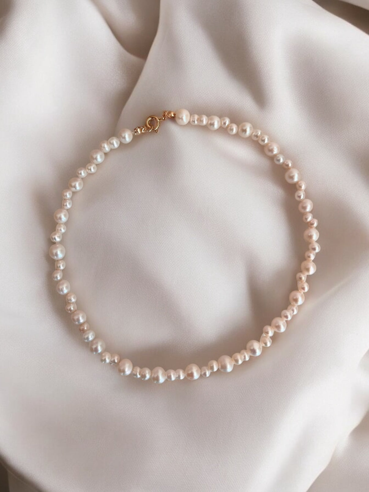 Madelyn 3D Effect Freshwater Pearl Choker