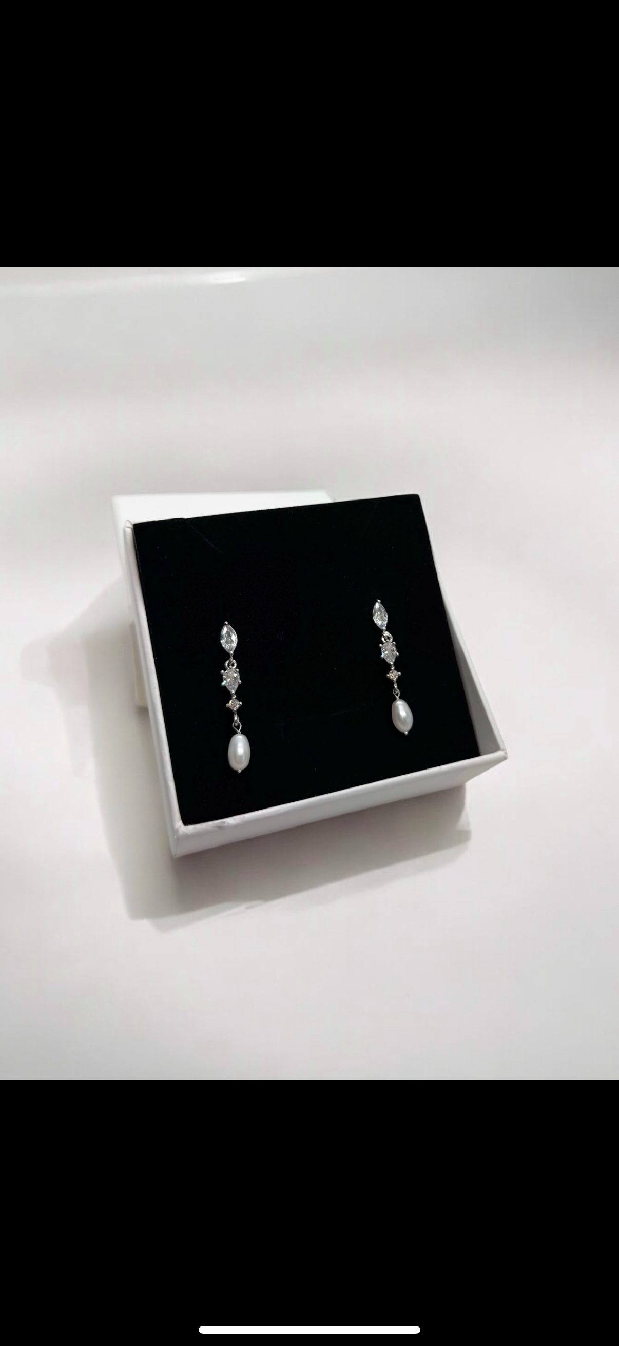 Sofia Cubic Zirconia Pearl Drop Earrings