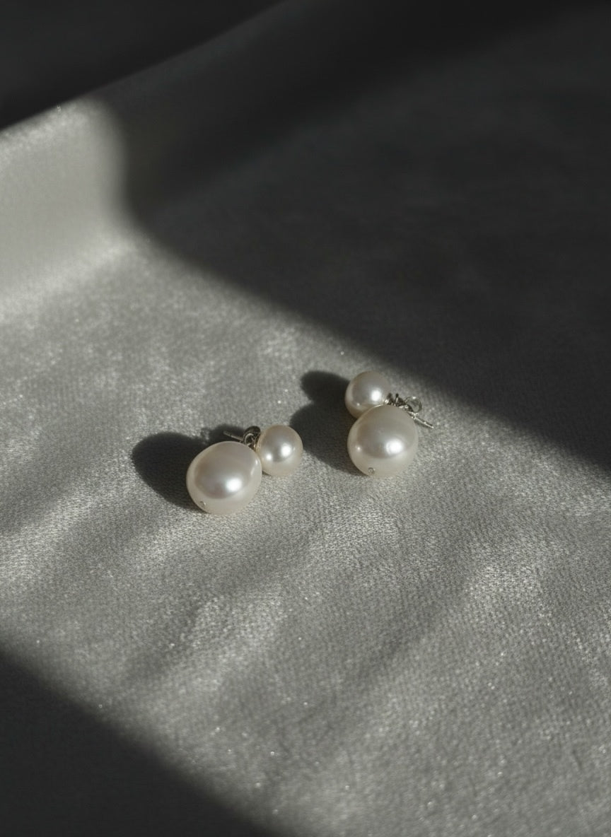 Alba Detachable Pearl Earrings