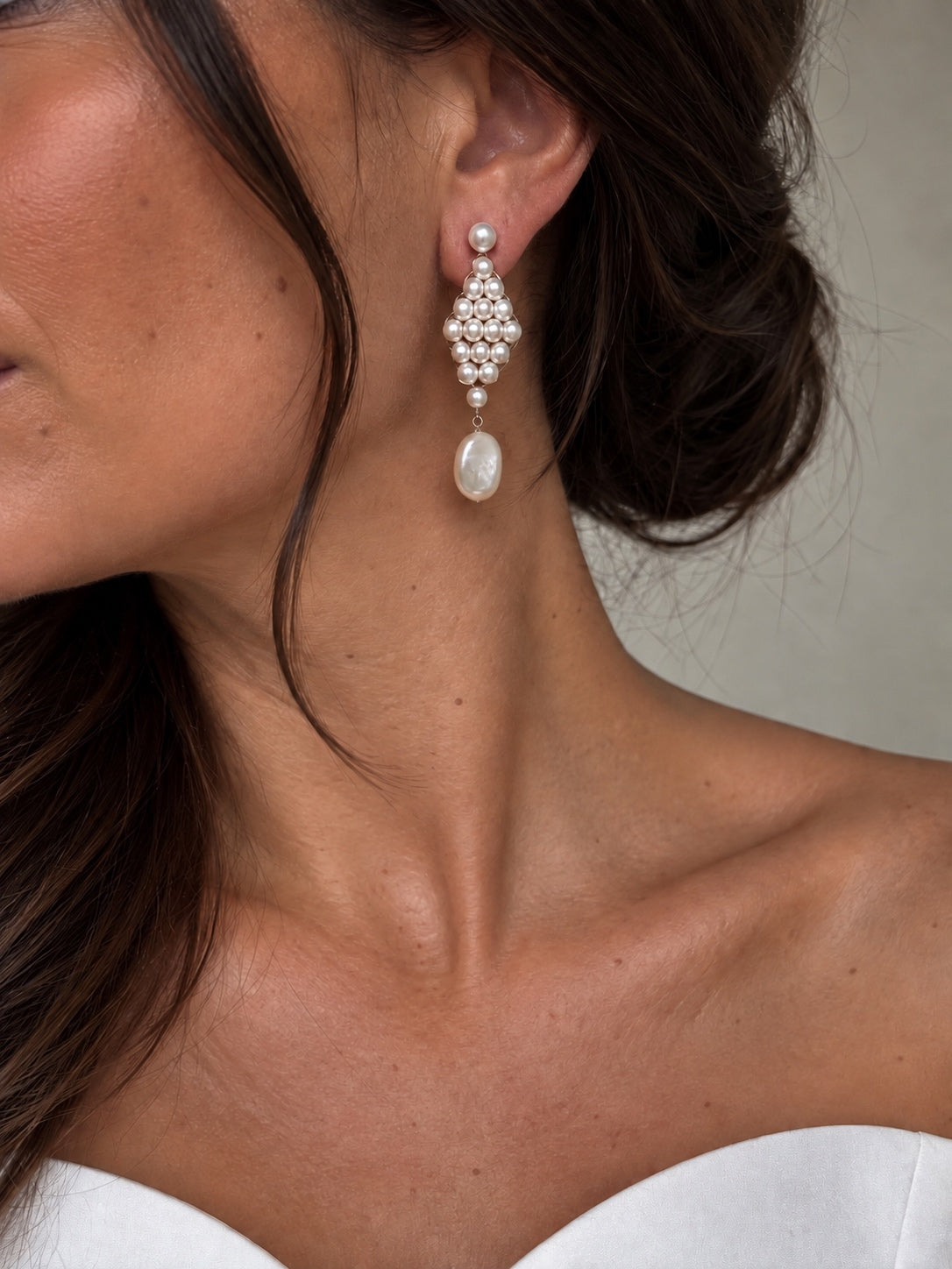 Zahara Pearl Drop Earrings